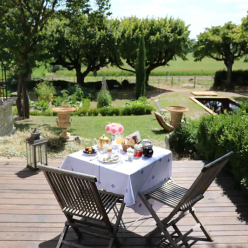 Les Toiles de La Tortillère jardin