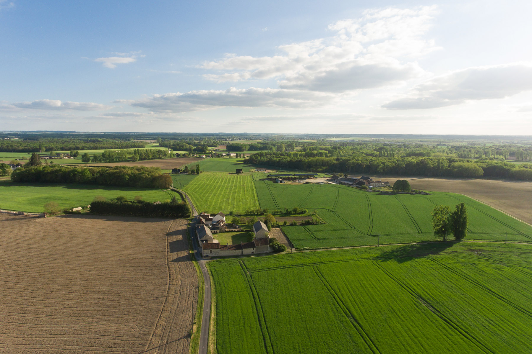 Ferme à cour carrée à Chaveignes, près de Richelieu©Nicolas Van Ingen