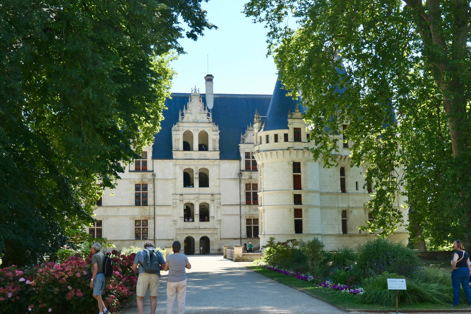 Façade nord du château d'Azay-le-Rideau