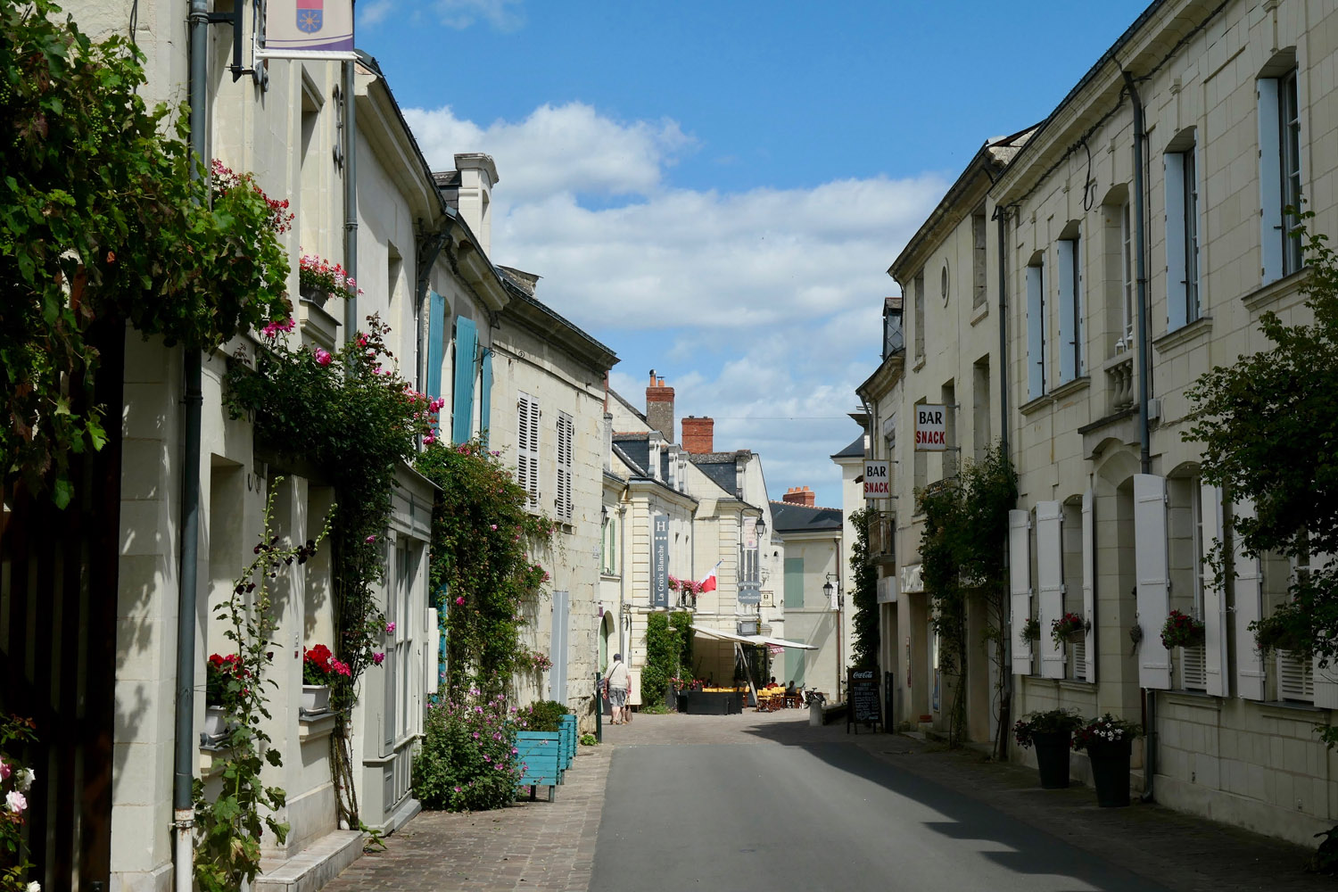 Village fleuri de Fontevraud