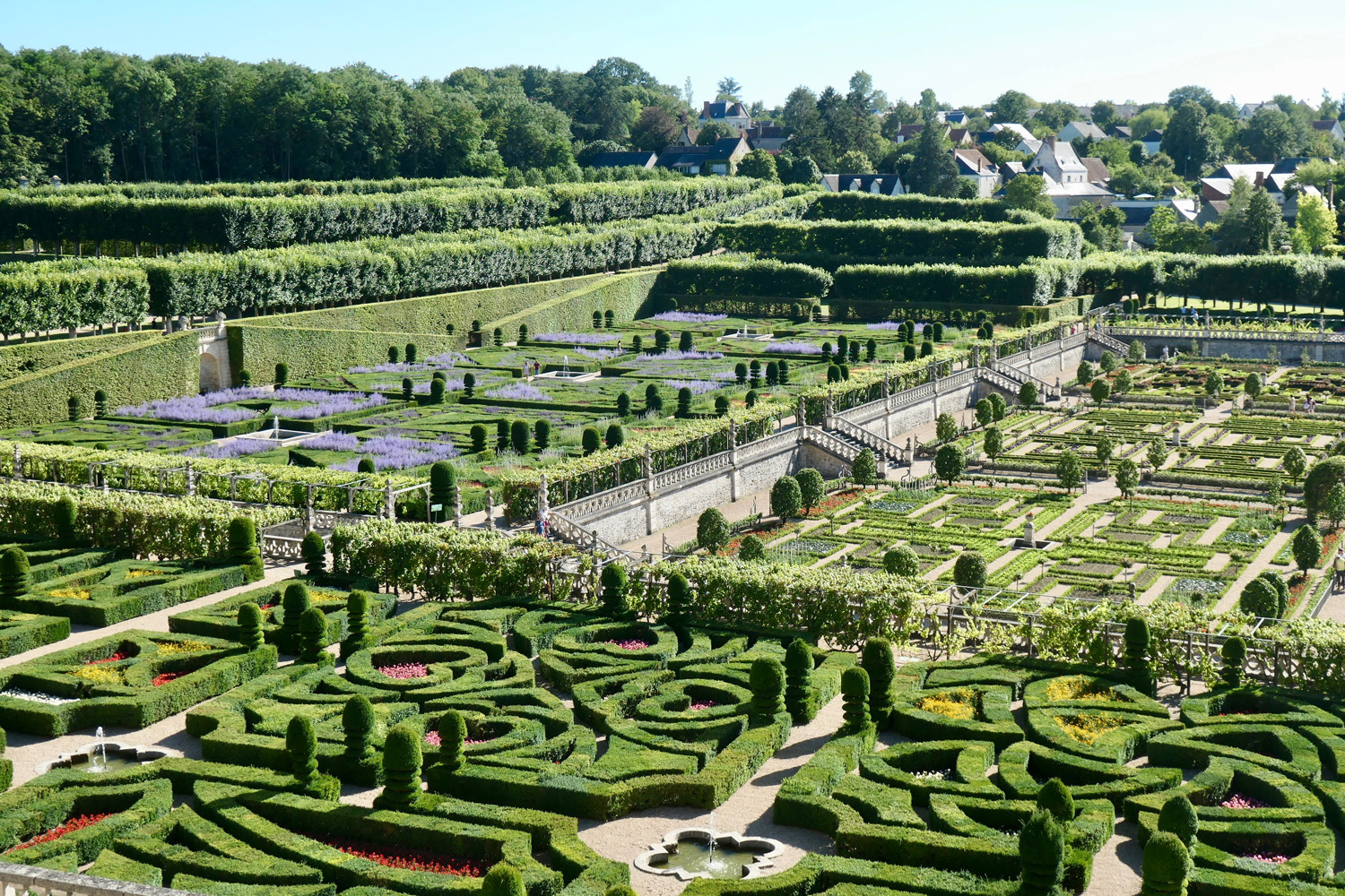 Vue sur les jardins